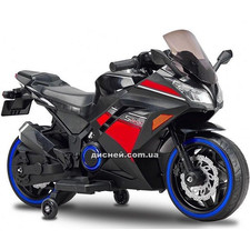 Детский мотоцикл M 4268 L-2 Kawasaki, кожаное сиденье